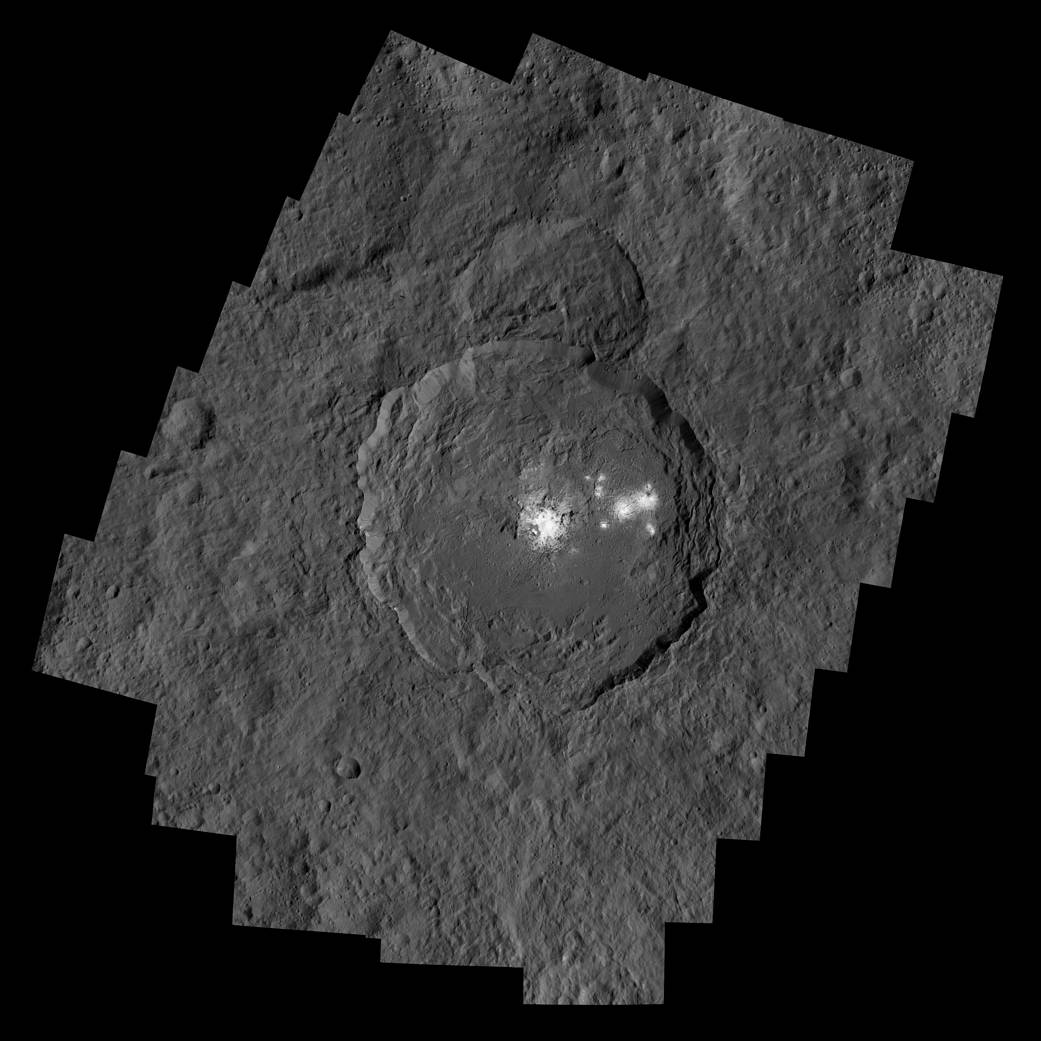 Occator Crater and Ceres' Brightest Spots