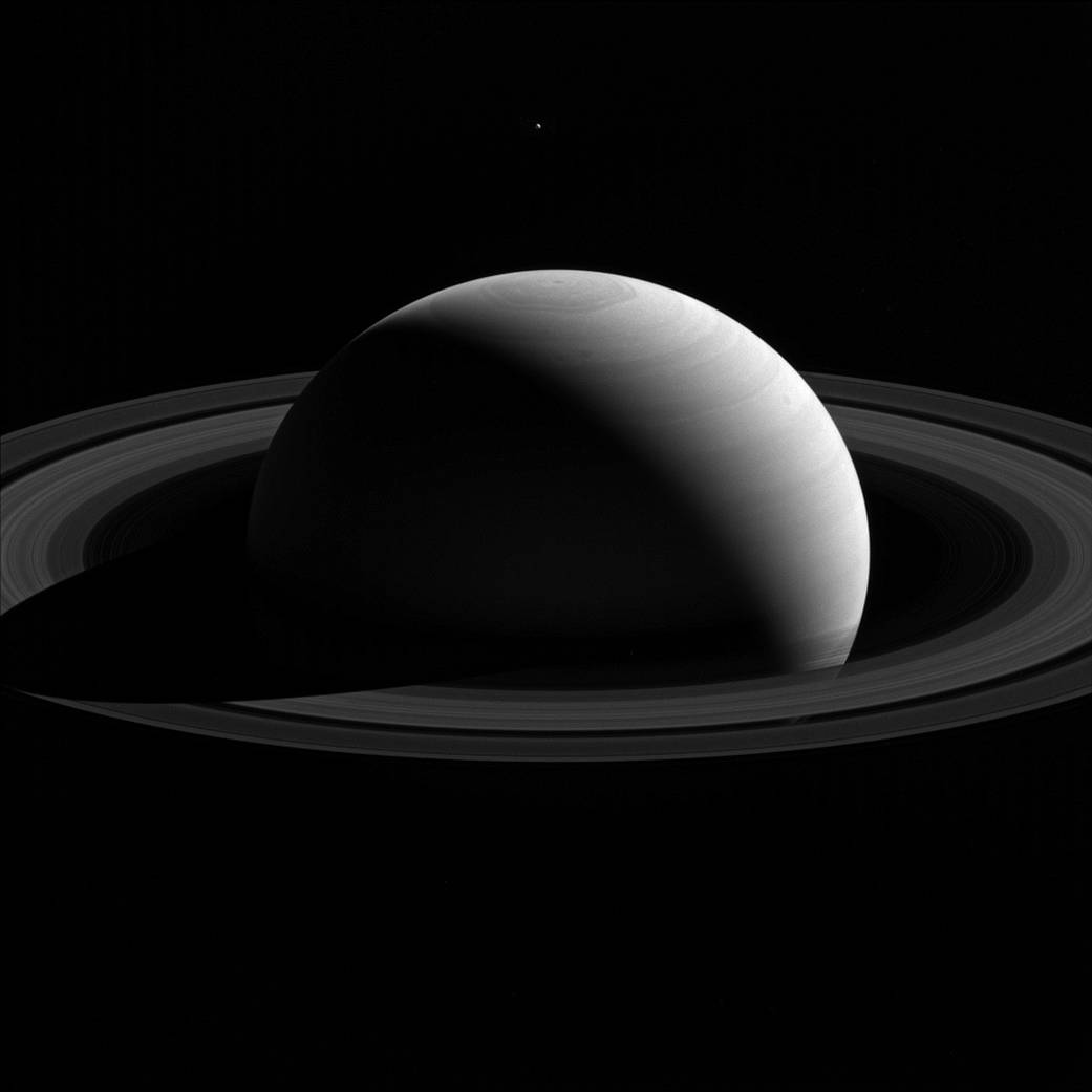 Saturn and Tethys