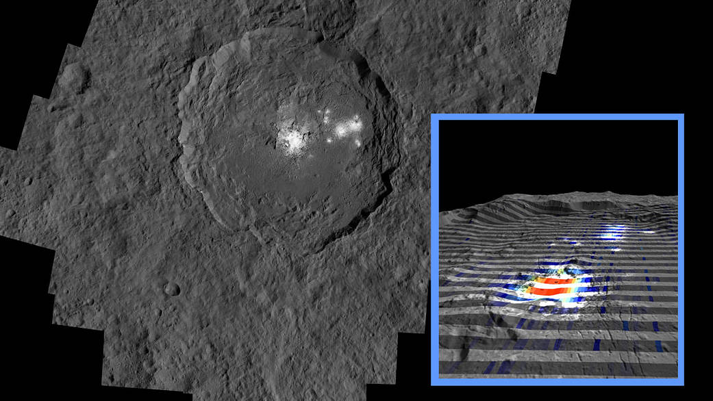 The center of Ceres' mysterious Occator Crater