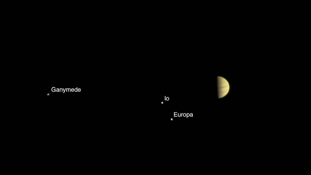 NASA's Juno spacecraft obtained this color view on June 28, 2016