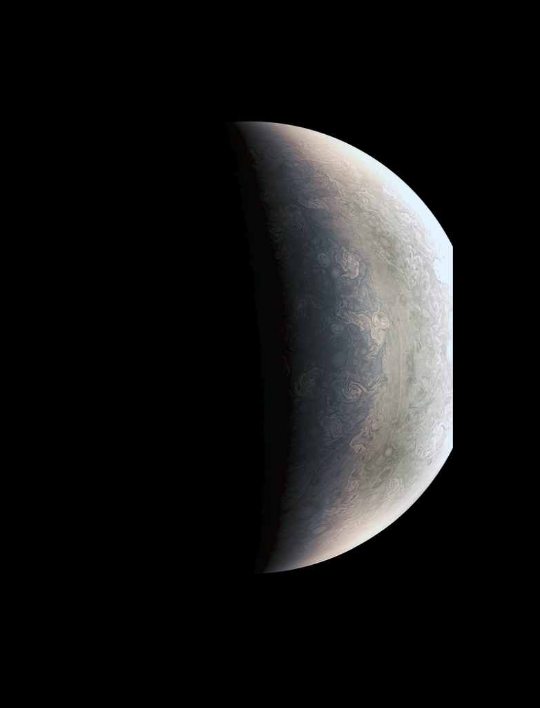 Close-Up View of Jupiter’s North Pole
