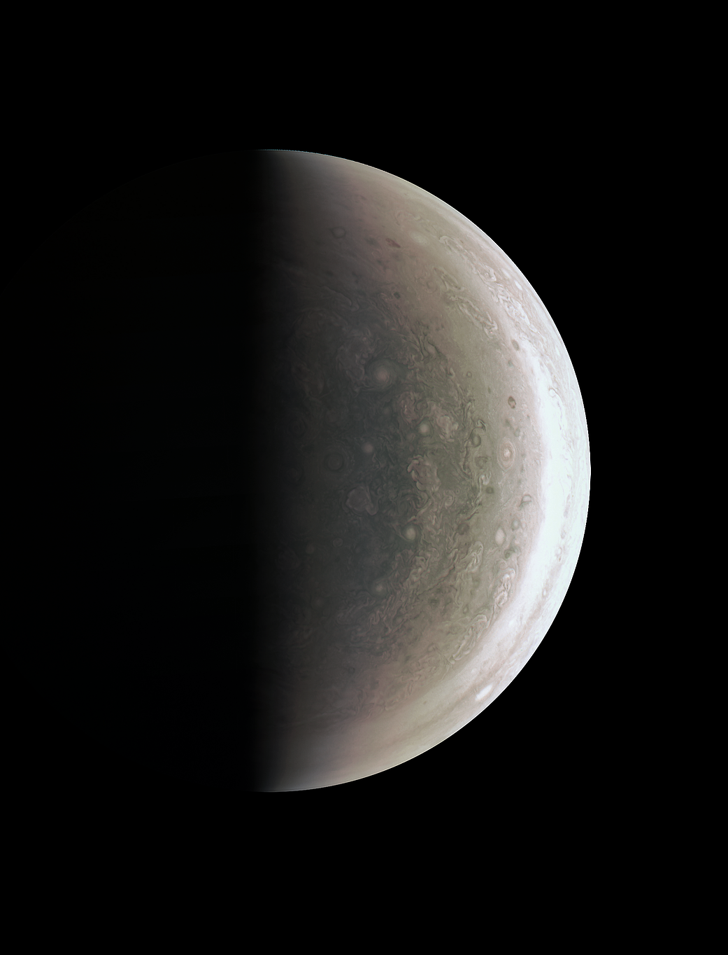 Jupiter's south polar region