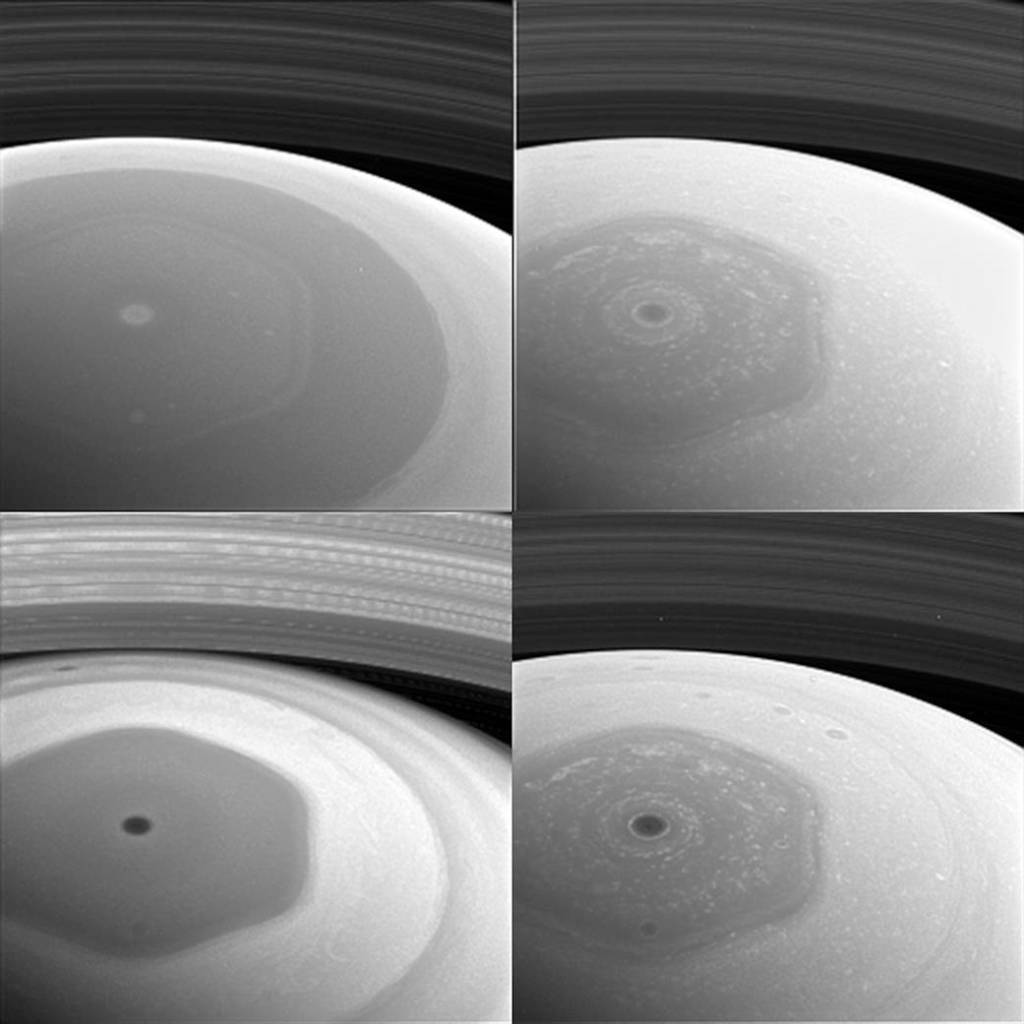 Saturnian Hexagon Collage
