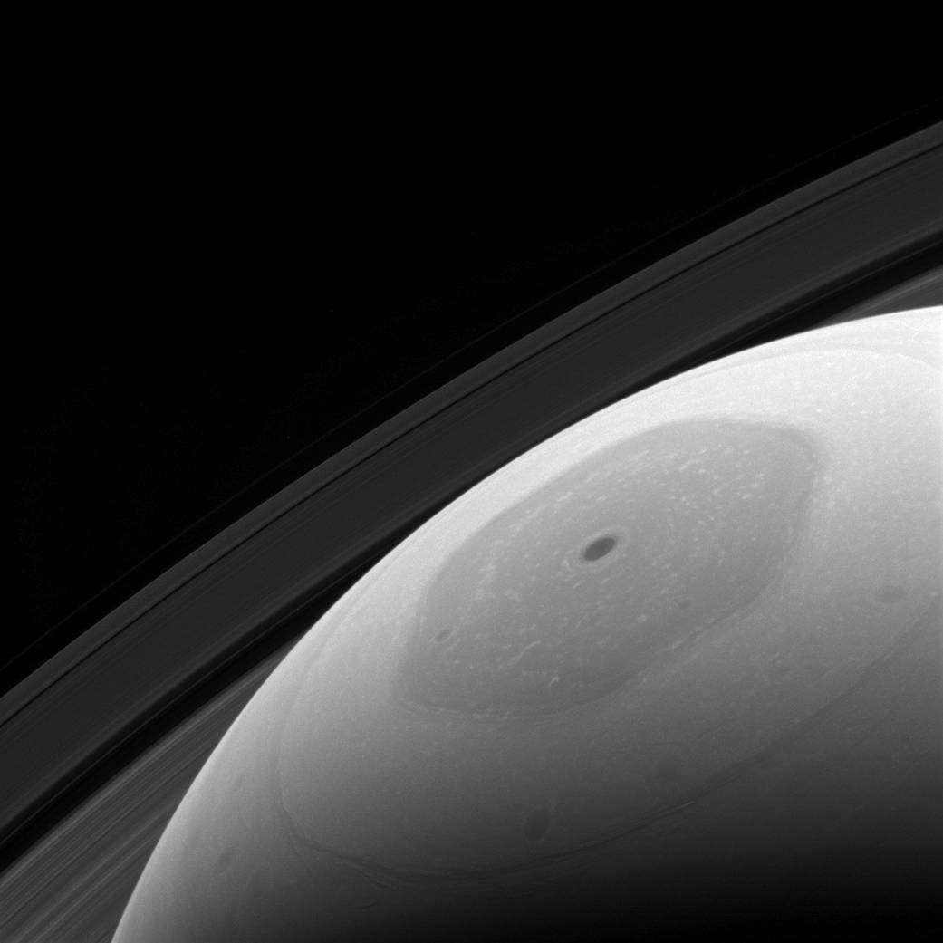 Saturn's hexagonal polar jet stream 
