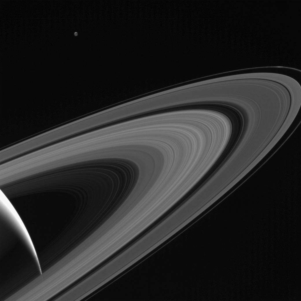 Saturn and Tethys