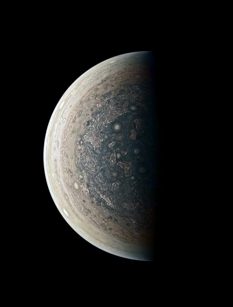 Jupiter From Below (Enhanced Color)