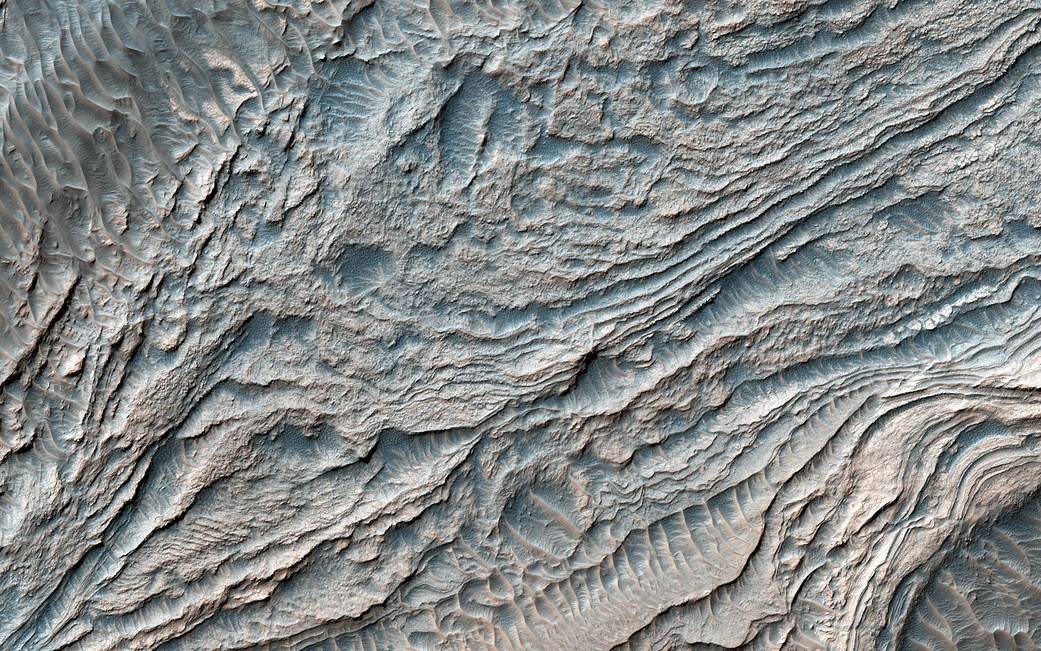 Layered deposits in Melas Basin on Mars