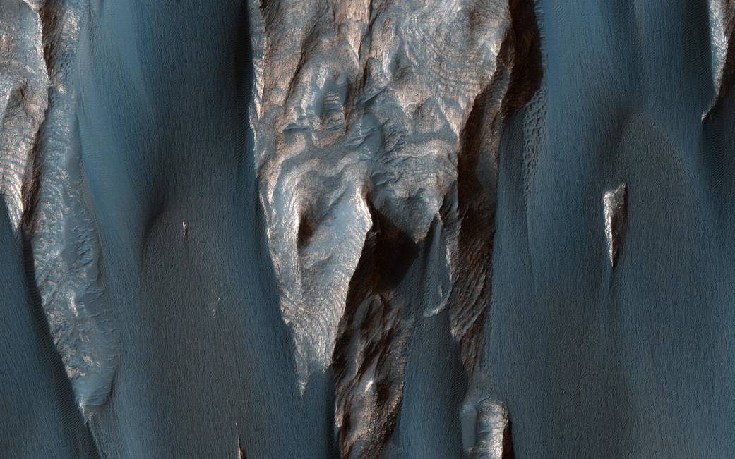 Sedimentary rock layers on Mars