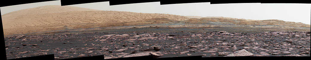 View Toward 'Vera Rubin Ridge' on Mount Sharp, Mars