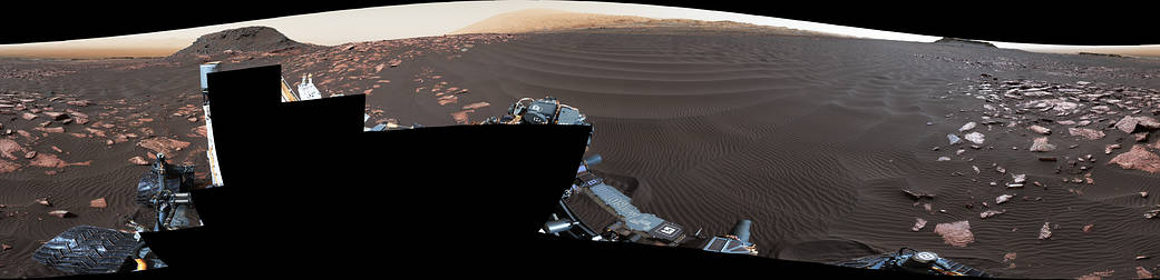 'Nathan Bridges Dune' on a Martian Mountain