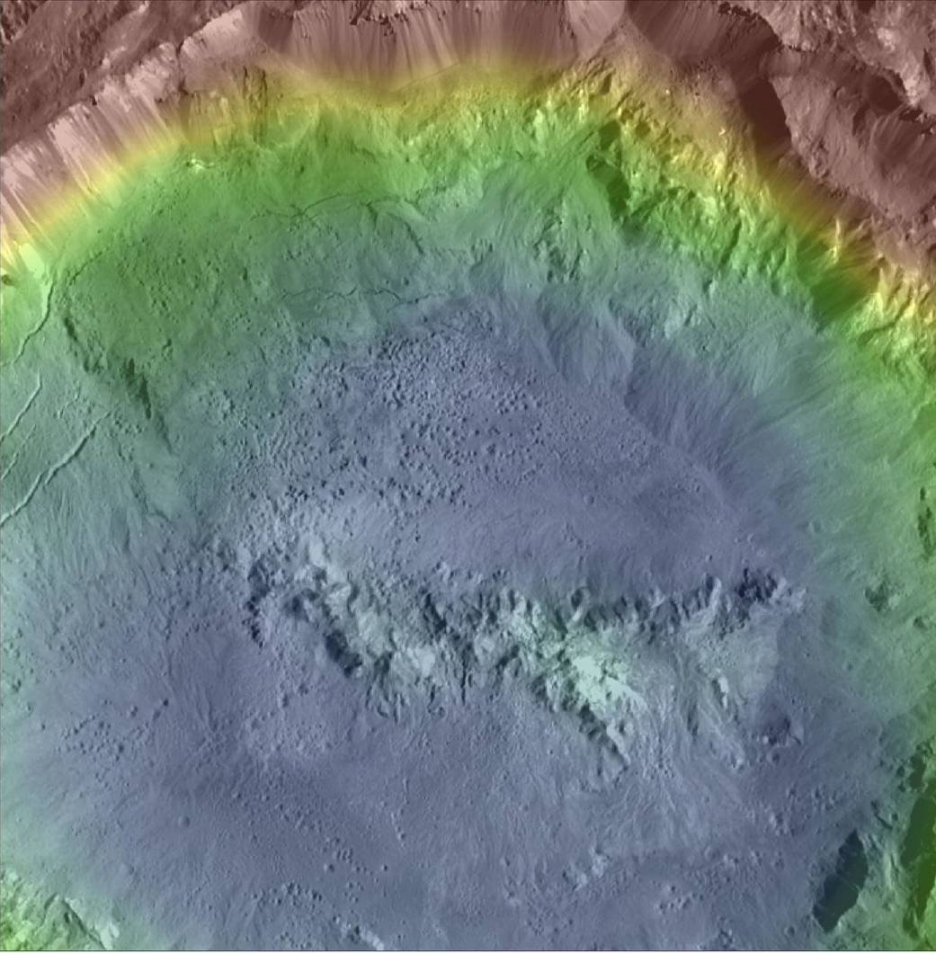 Enhanced color composite images of Ceres