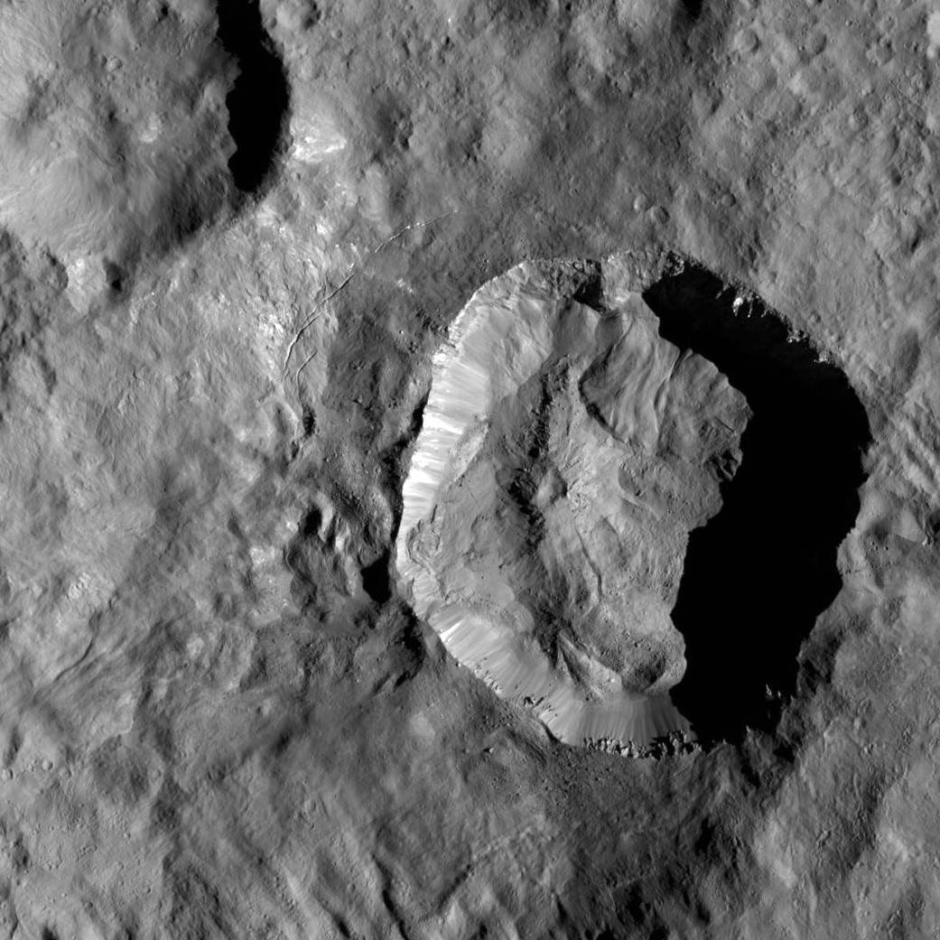 Juling Crater on Ceres 