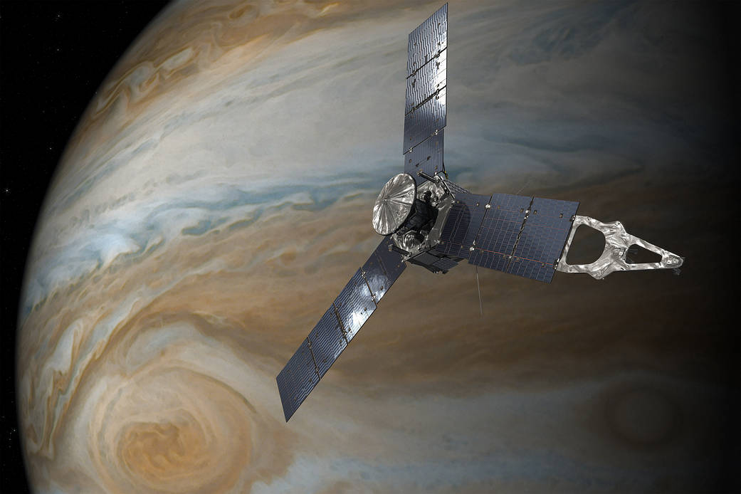 Juno and the Great Red Spot (Illustration)