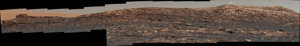 Curiosity View of ‘Vera Rubin Ridge’ From Below, Sol 1734