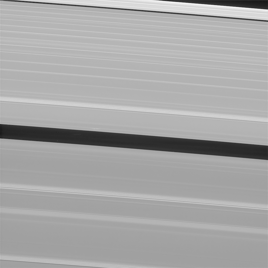 Closeup of Saturn ring A