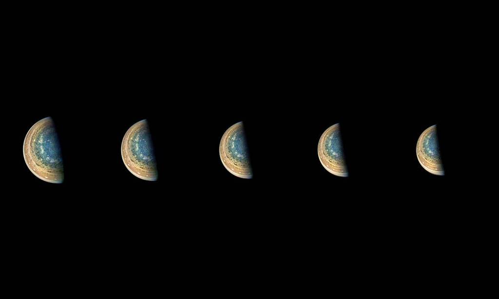 Time-lapse Sequence of Jupiter’s South Pole