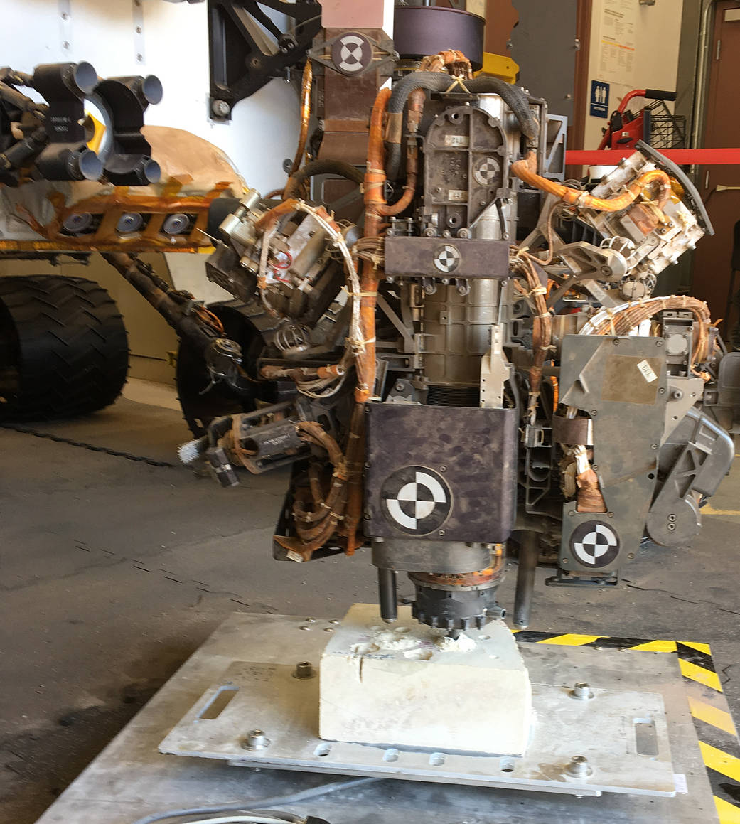 New Rock-Drilling Method in 'Mars Yard' Test