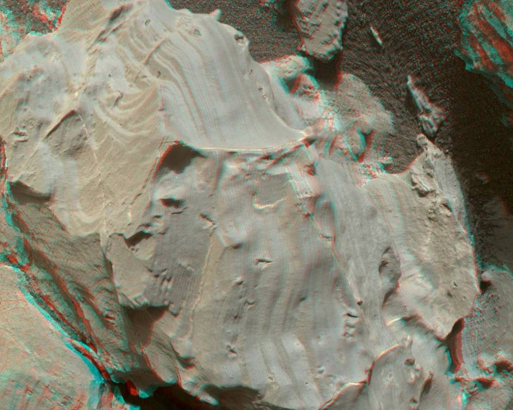 Stereo View of Martian Rock Target ‘Funzie’