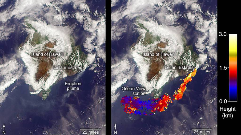 Ash from Kilauea Eruption Viewed by NASA’s MISR