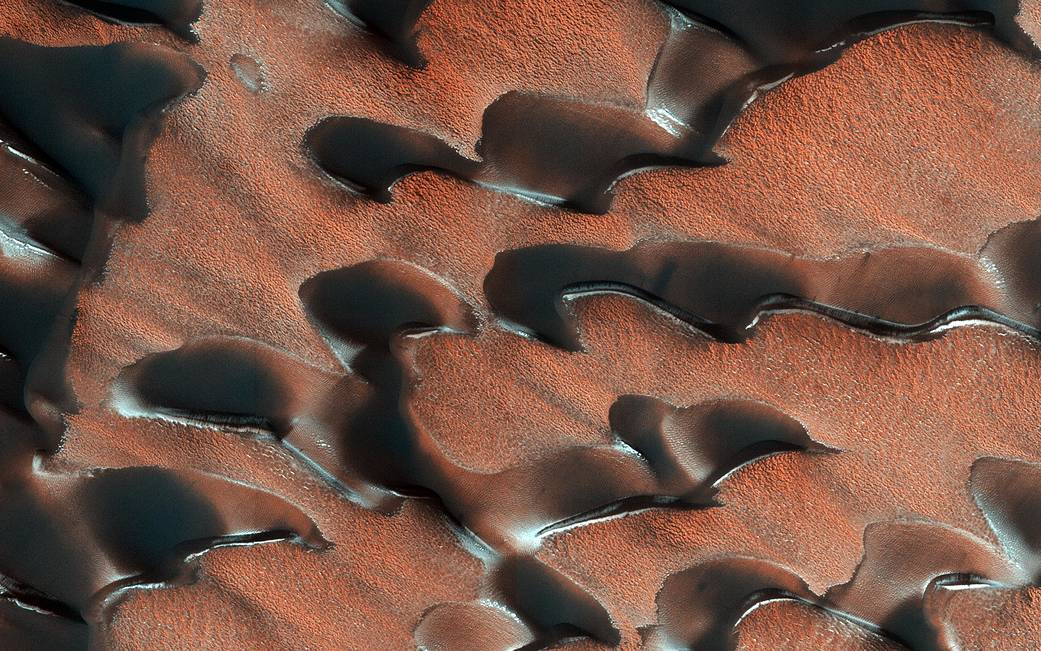 Sand Dunes on Mars