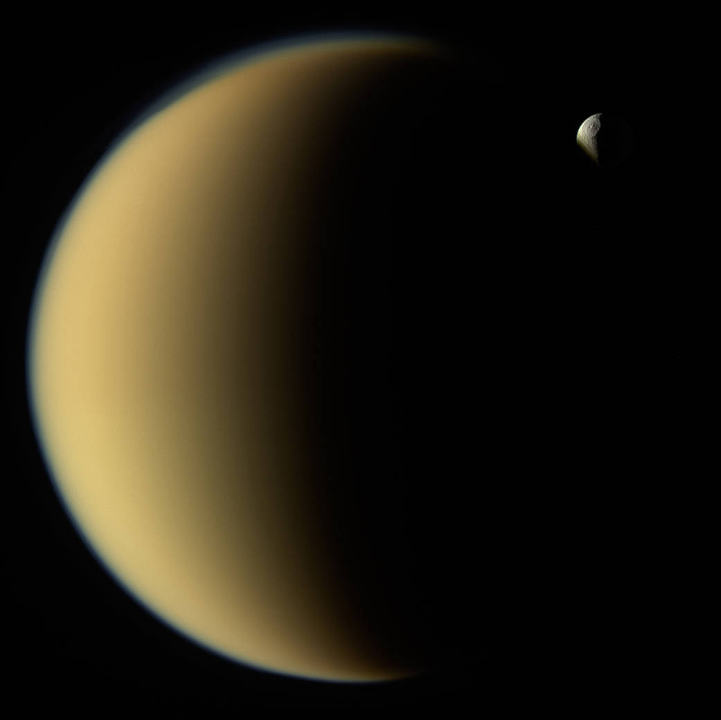 Titan and Tethys