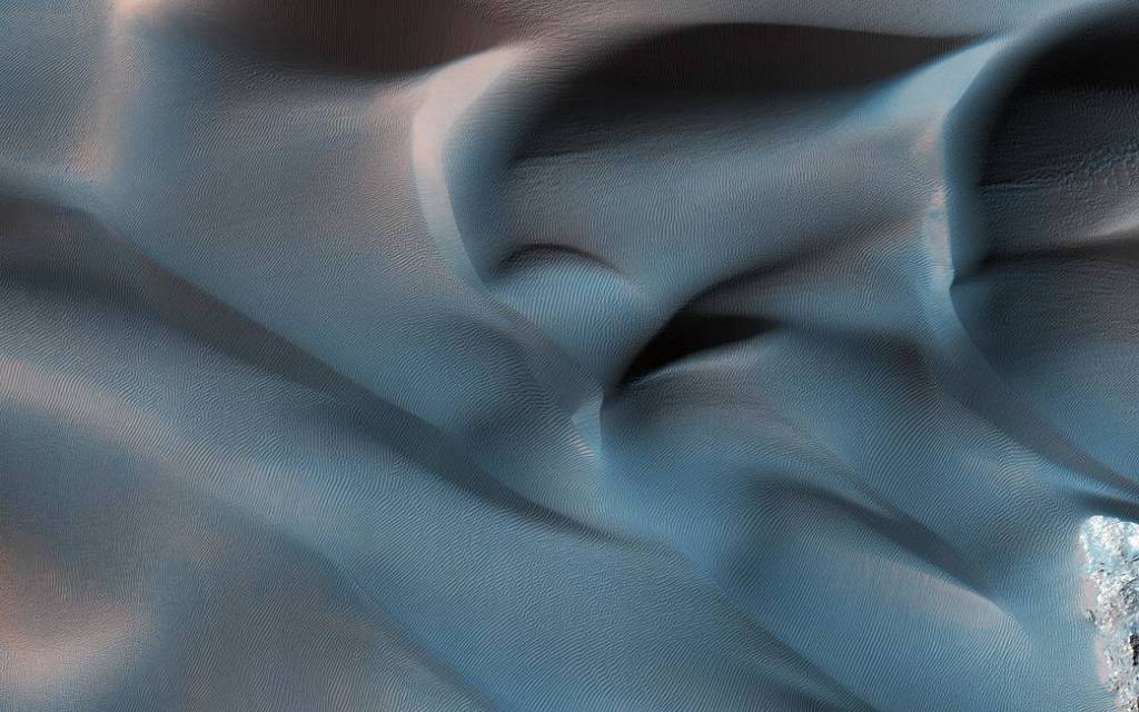 Hanging Sand Dunes within Coprates Chasma