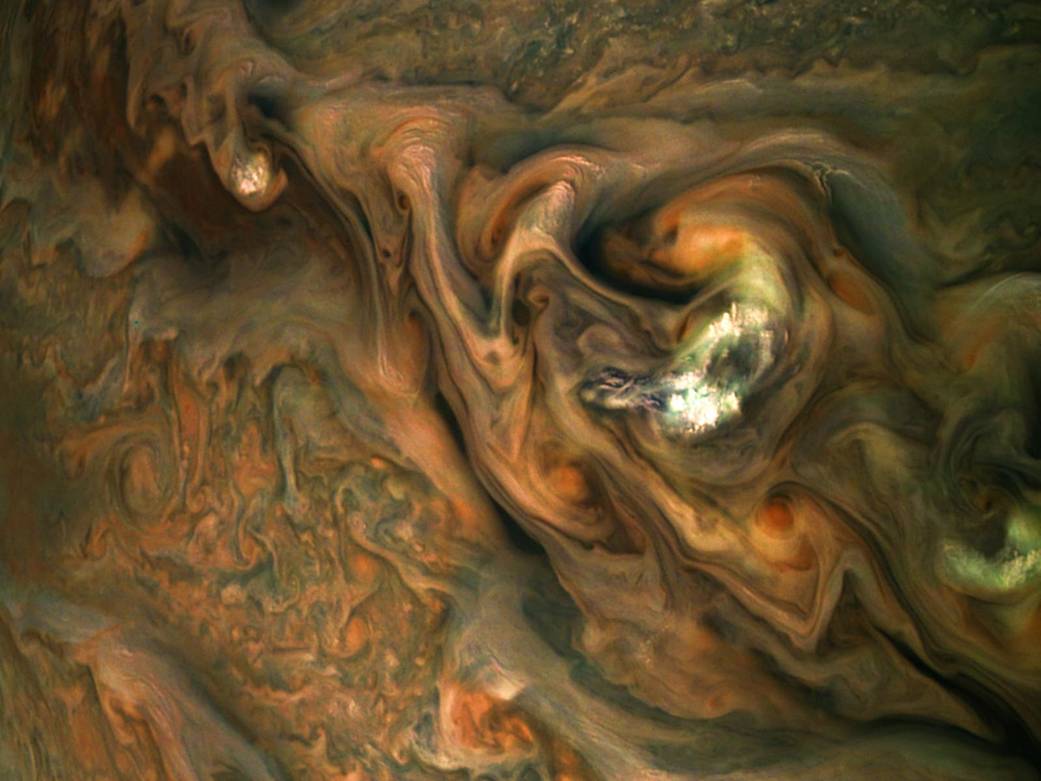 view from NASA's Juno spacecraft