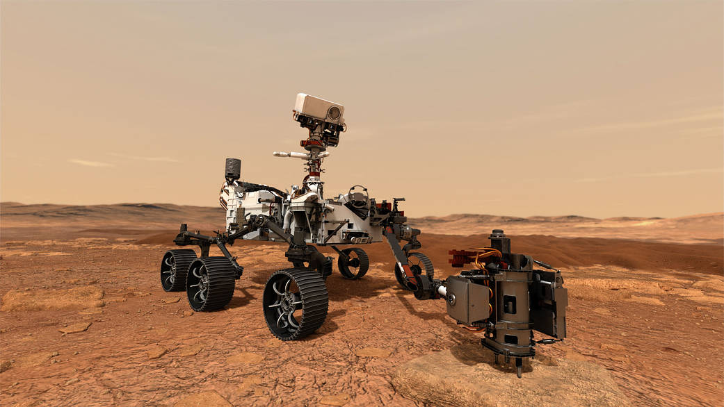 Mars 2020 Collecting Sample (Artist's Concept)