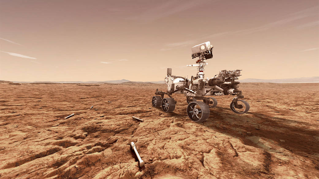 Mars 2020 With Sample Tubes (Artist's Concept)