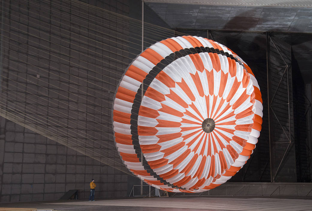 supersonic parachute design that landed NASA's Perseverance rover on Mars on Feb. 18, 2021