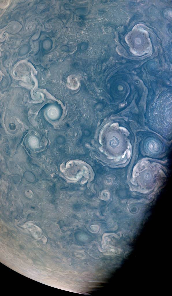 NASA’s Juno Mission Spies Vortices Near Jupiter’s North Pole
