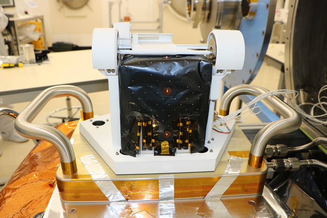 Image of the Exospheric Mass Spectrometer which will be integrated with hardware from NASA Goddard to form the PITMS instrument. 