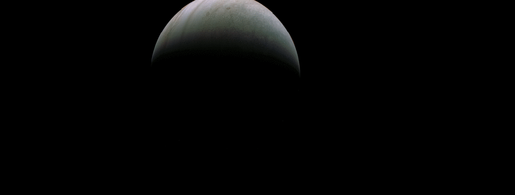 Juno Skims the Cloud Tops of Jupiter