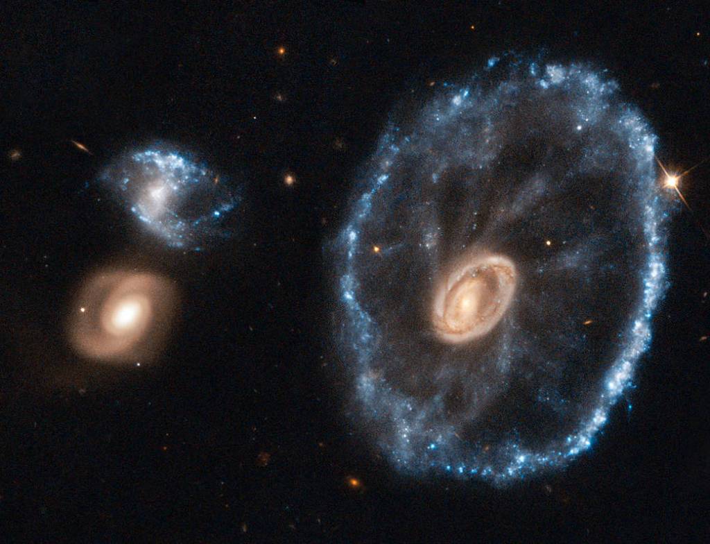 Cartwheel Galaxy as seen by Hubble