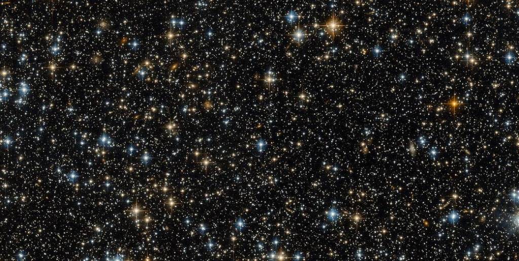 field of stars and galaxies