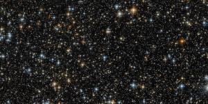 field of stars and galaxies
