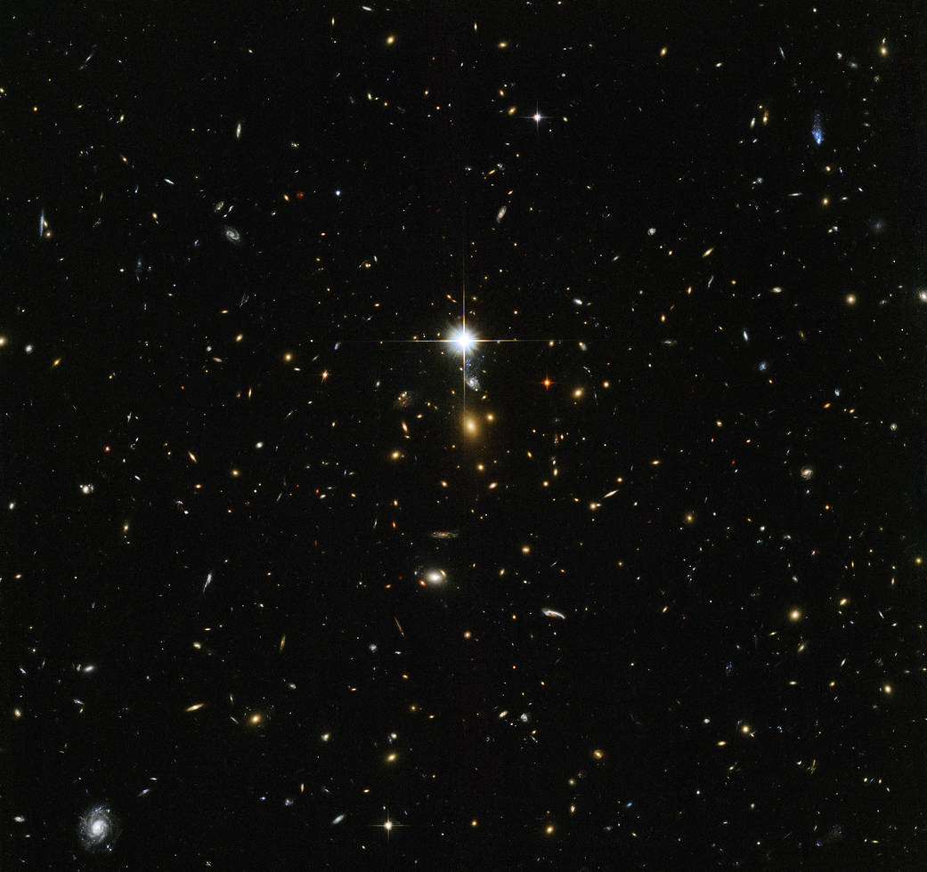 a bright field of star-like galaxies