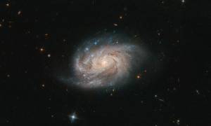bright spiral galaxy