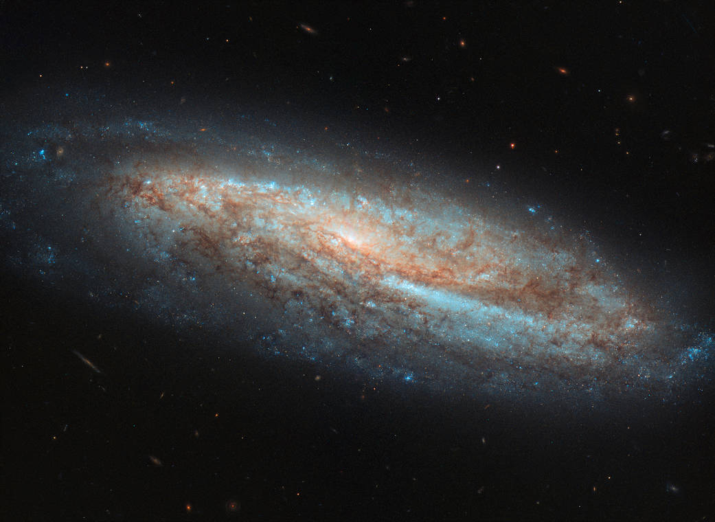 bright spiral of stars (galaxy NGC 7541)
