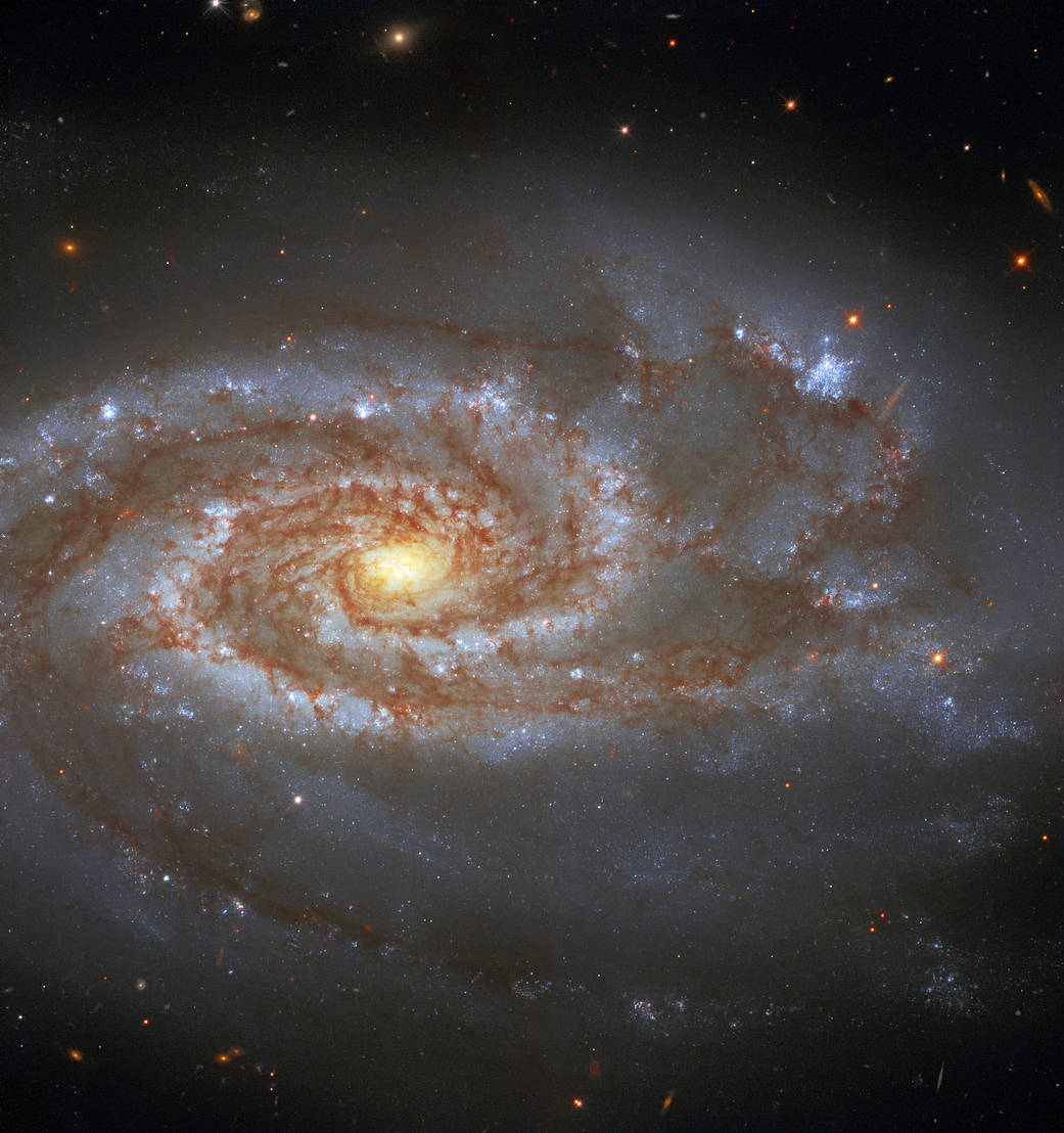 spiral galaxy NGC 5861 as viewed by Hubble