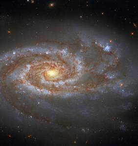 spiral galaxy NGC 5861 as viewed by Hubble