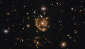 This image, taken with the NASA/ESA Hubble Space Telescope, depicts GAL-CLUS-022058s.