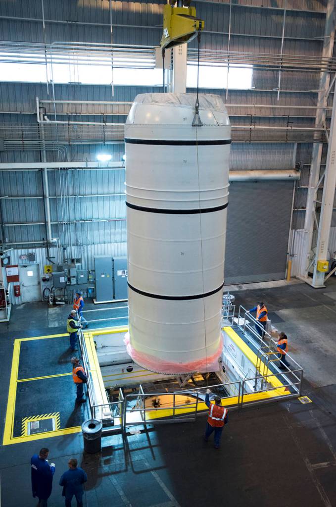 Aft Segment Cast for Second SLS Booster Qualification Test