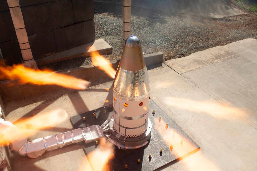 Orion Hot Fire Test Blazing a Safe Trail for NASA Missions to the Moon