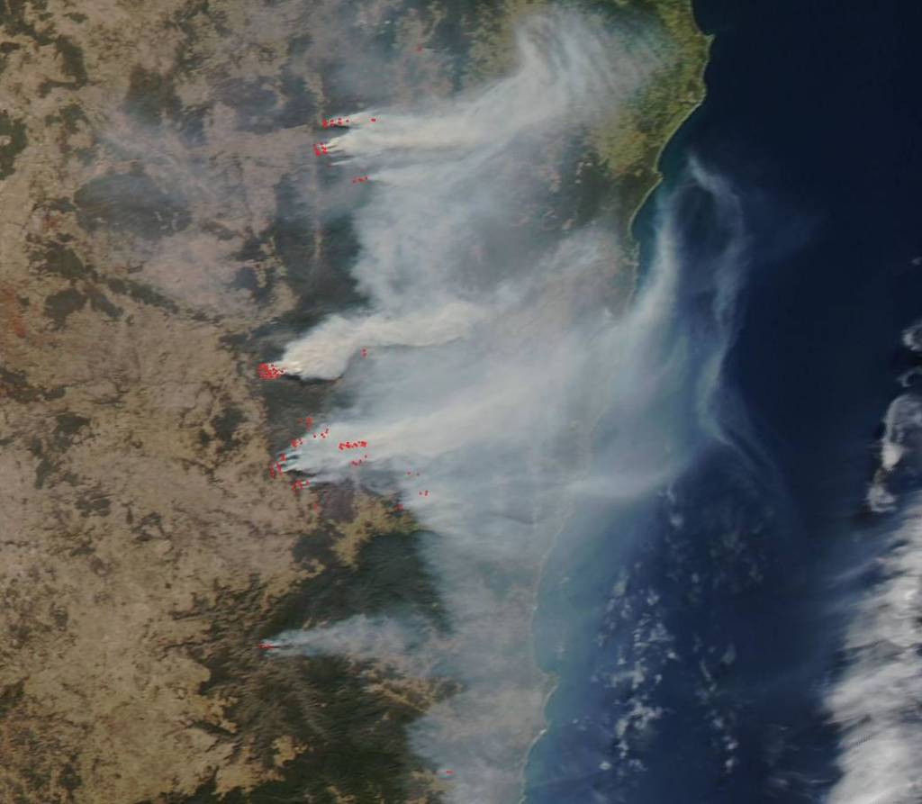 Dangerous Fires in Australia’s New South Wales State Continue