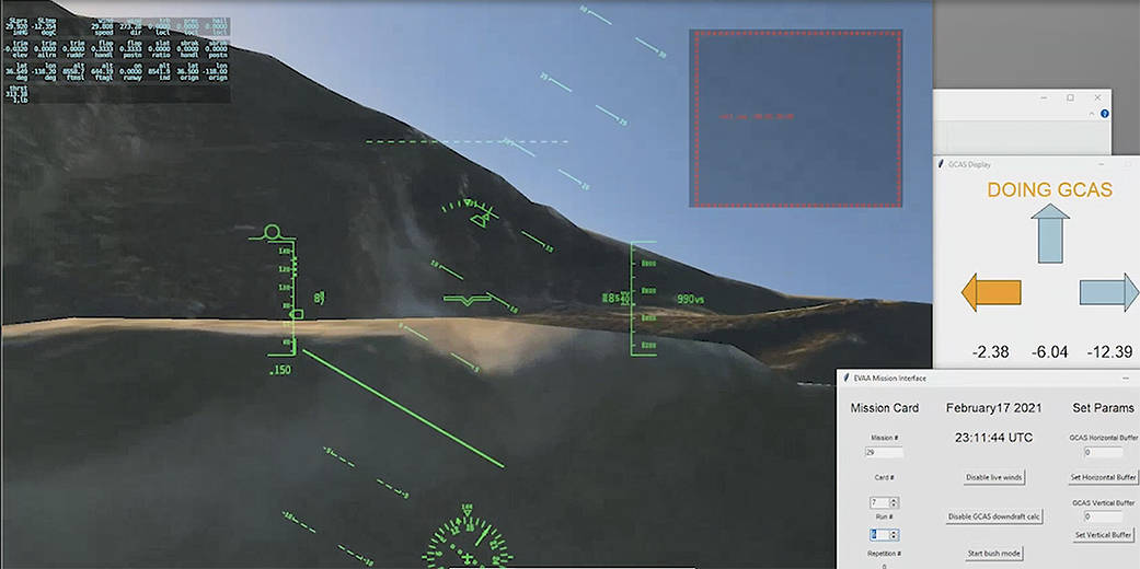 This screenshot taken from the Common Integration Tool (CIT) simulator shows an element of the Expandable Variable Autonomy Architecture software system