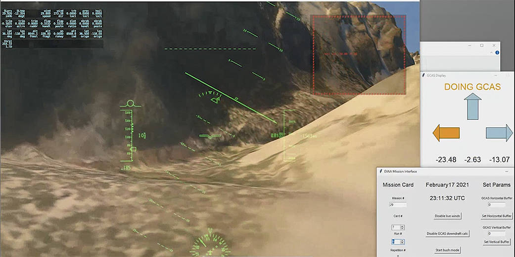 A screenshot taken from the Common Integration Tool (CIT) simulator shows an element of the Expandable Variable Autonomy Architecture software system