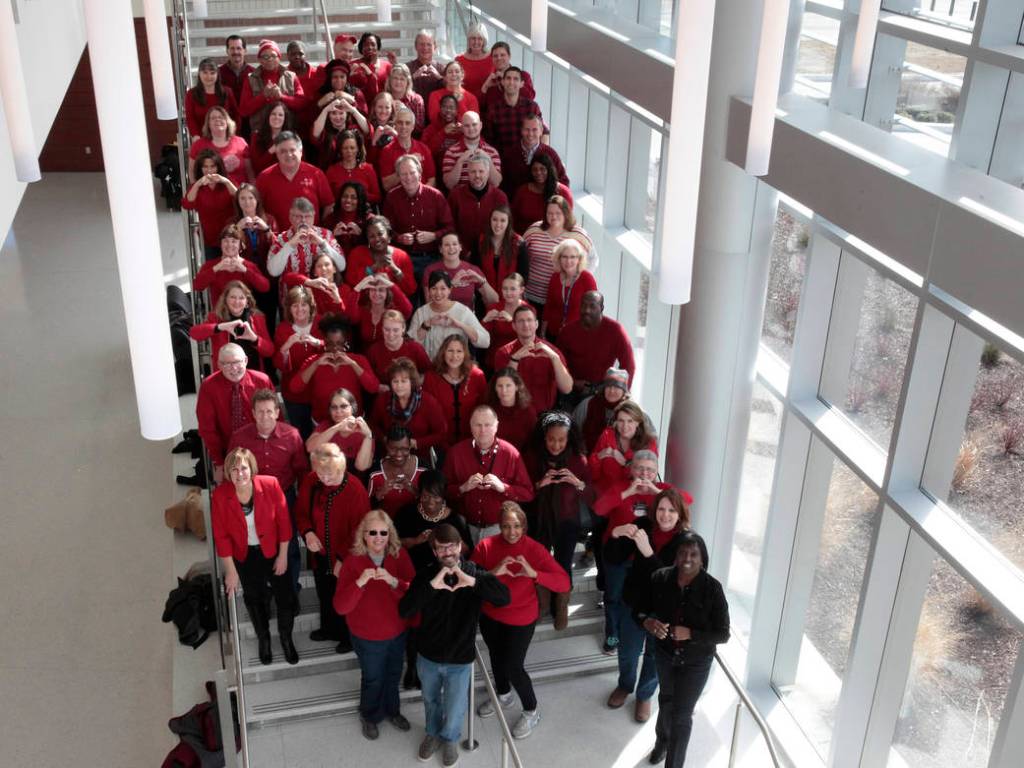 Langley Employees Observe National Wear Red Day