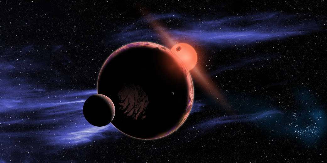 Artist Concept of Red Dwarf Planet