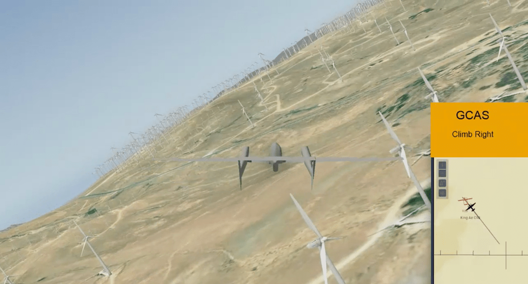 Screen grab taken from a video shows the Common Integration Tool (CIT) simulator at work.